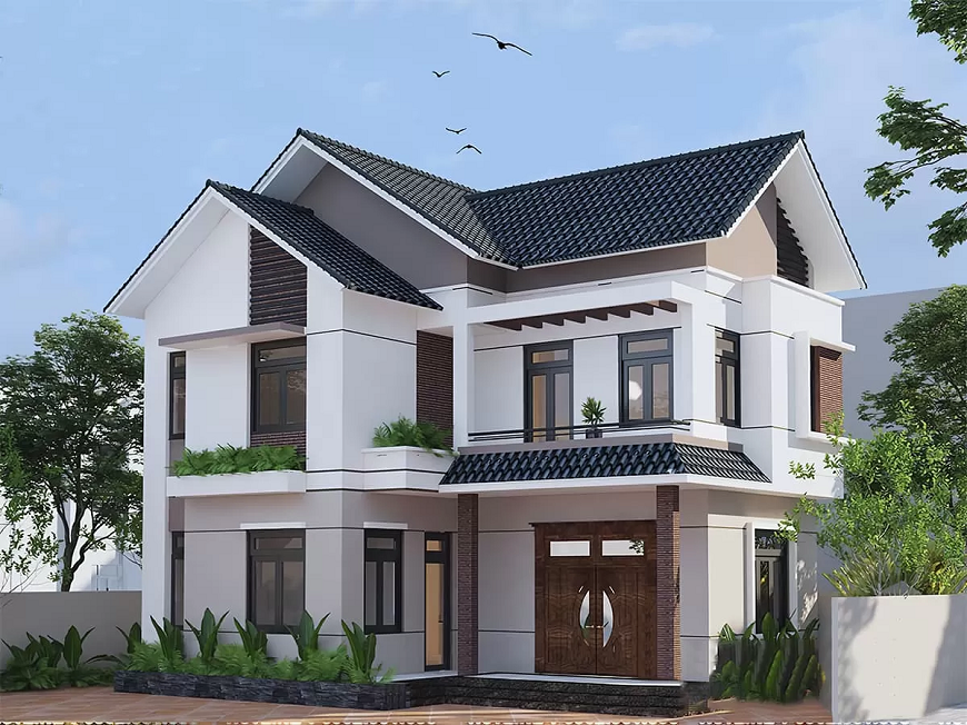 Xây dựng nhà kiểu chữ L tiết kiệm chi phí