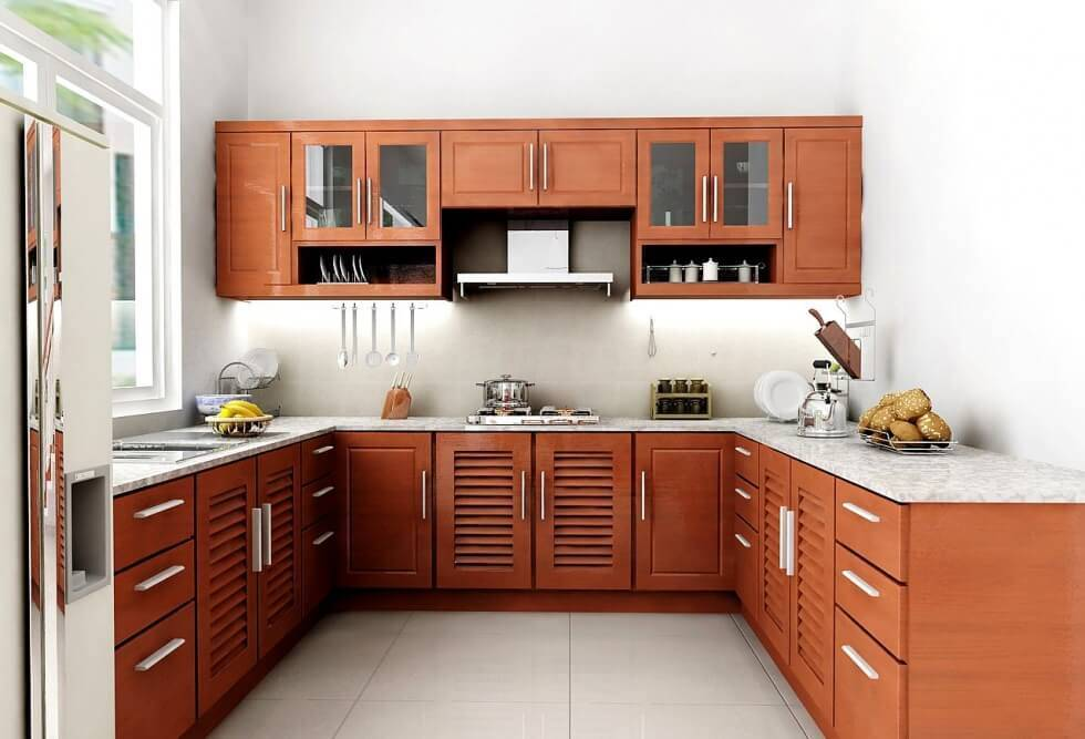 Đặt bếp ở nơi sáng sủa, ưu tiên đón ánh sáng tự nhiên