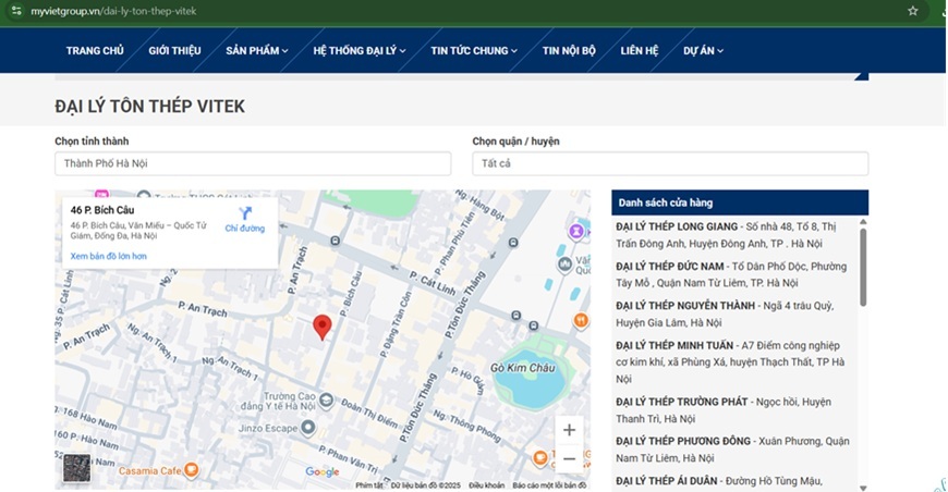 Tra cứu thêm thông tin danh sách tại website myvietgroup.vn