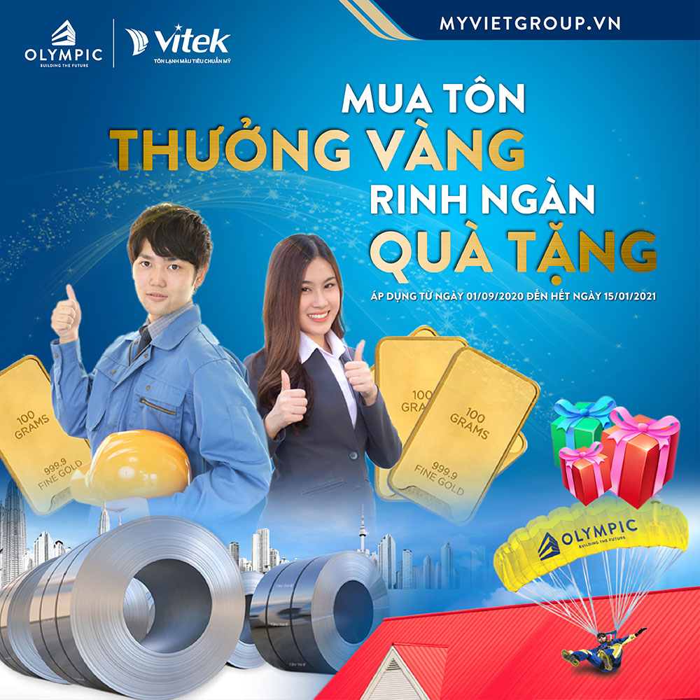 Chương trình khuyến mãi  mua tôn thưởng vàng- rinh ngàn quà tặng