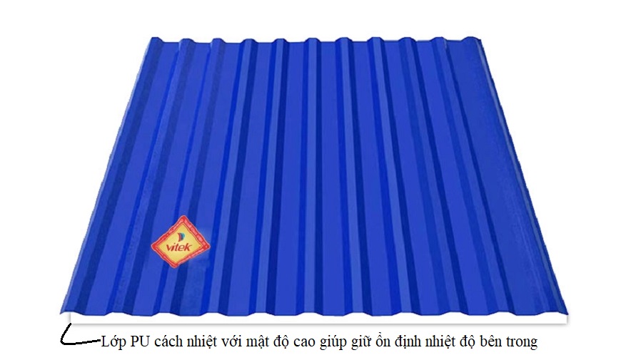 Lớp PU của tôn cách nhiệt Vitek