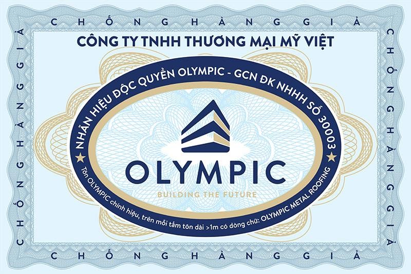 Tem chống hàng giả của thương hiệu Tôn Olympic