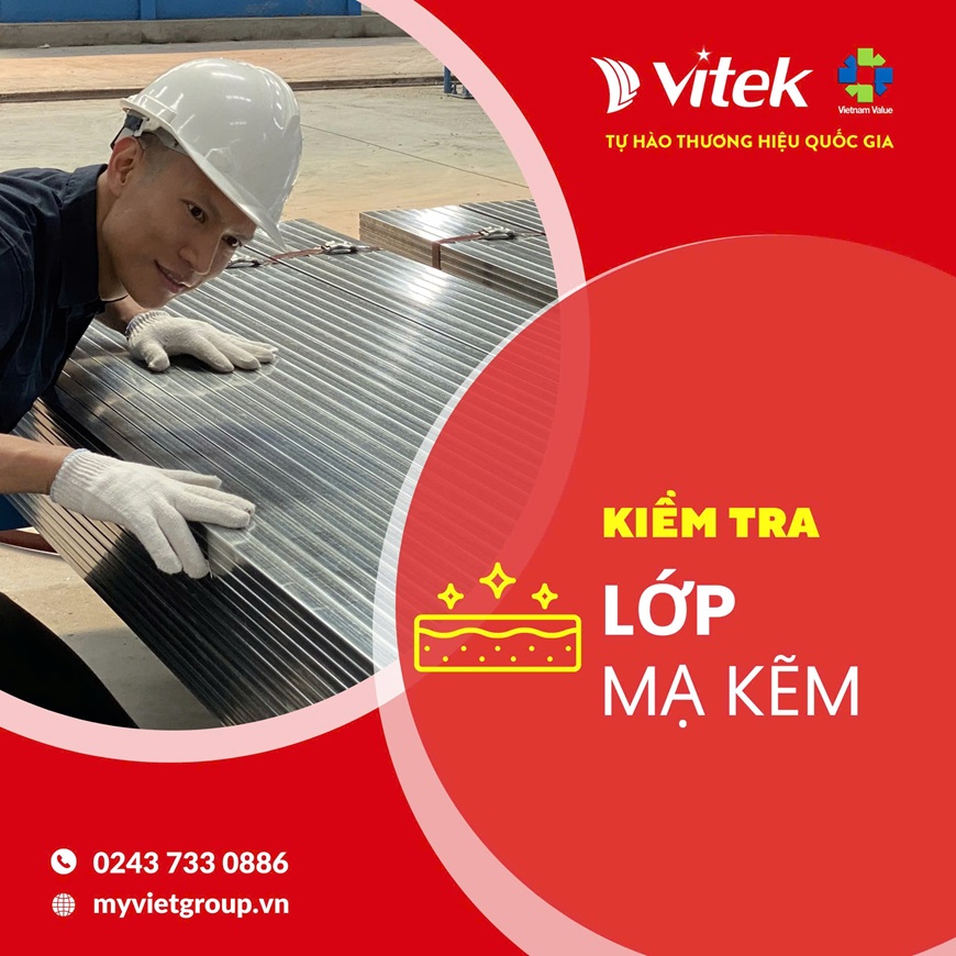 Cách kiểm tra dễ dàng là kiểm tra lớp mạ kẽm bề mặt 