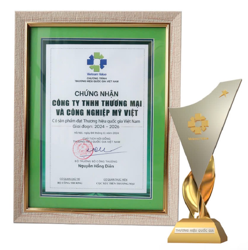 Mỹ Việt tự hào với sản phẩm đạt Thương hiệu quốc gia