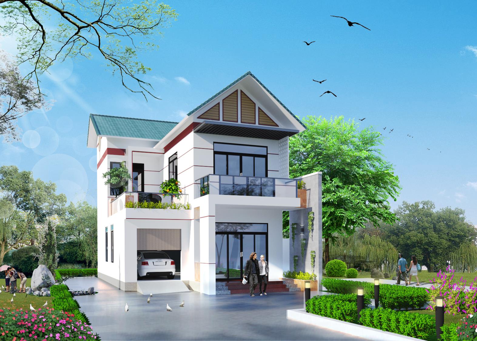 Thiết kế nhà lợp tôn chống cháy cháy chắc chắn, an toàn