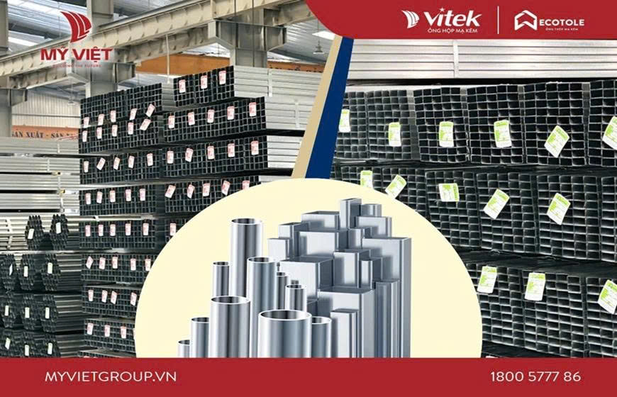 Với khả năng chống ăn mòn cao và độ bền vượt trội, các dòng thép hộp như Vitek, Ecotole luôn là lựa chọn hàng đầu của nhiều nhà thầu và kỹ sư