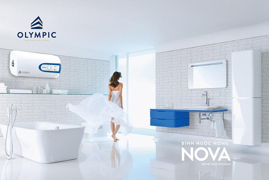  Bình nóng lạnh Olympic Nova với khả năng giữ nhiệt tới 48 tiếng