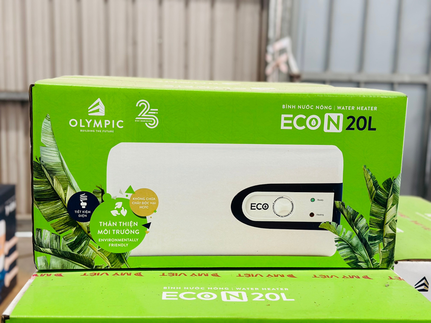 Bình nóng lạnh Olympic Eco 20 lít sở hữu nhiều ưu điểm vượt tầm giá