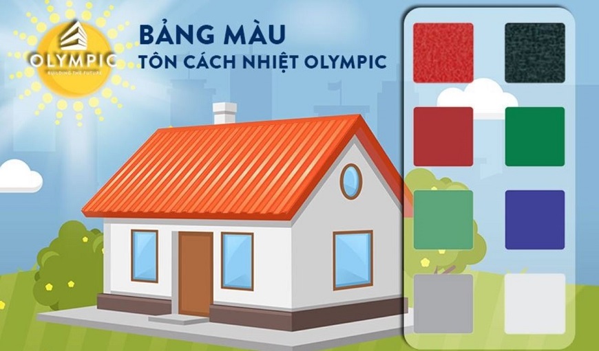 Bảng màu sắc đa dạng phù hợp với thị hiếu của khách hàng