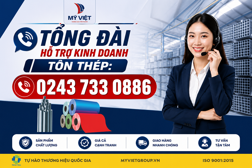 Liên hệ trực tiếp đến Tổng đài của nhà sản xuất để nhận báo giá mới và chính xác nhất của tôn lạnh 6 sóng Olympic Plus
