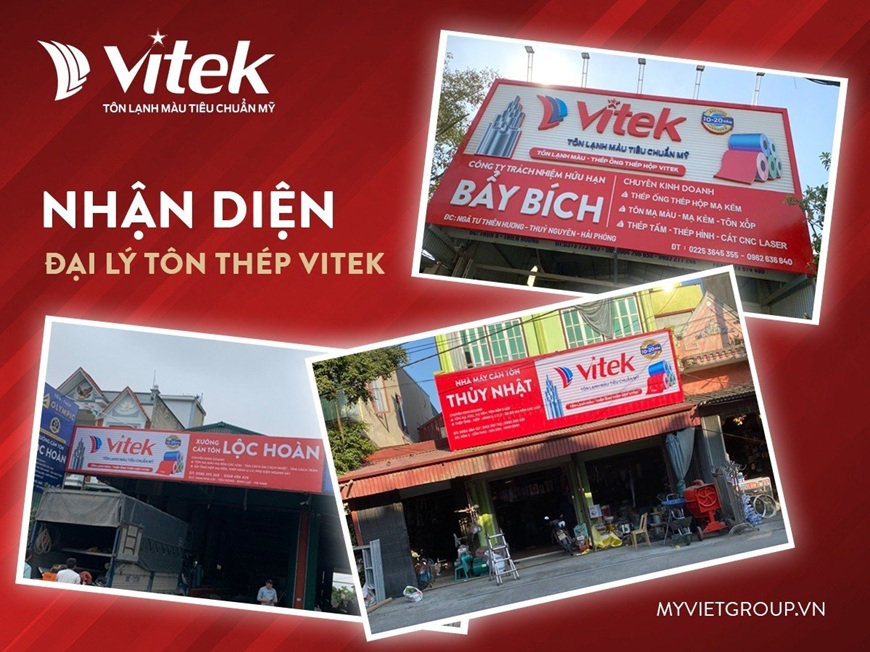 Bạn có thể ghé thăm các đại lý phân phối tôn thép Vitek trên toàn quốc để trải nghiệm sản phẩm và mua hàng 