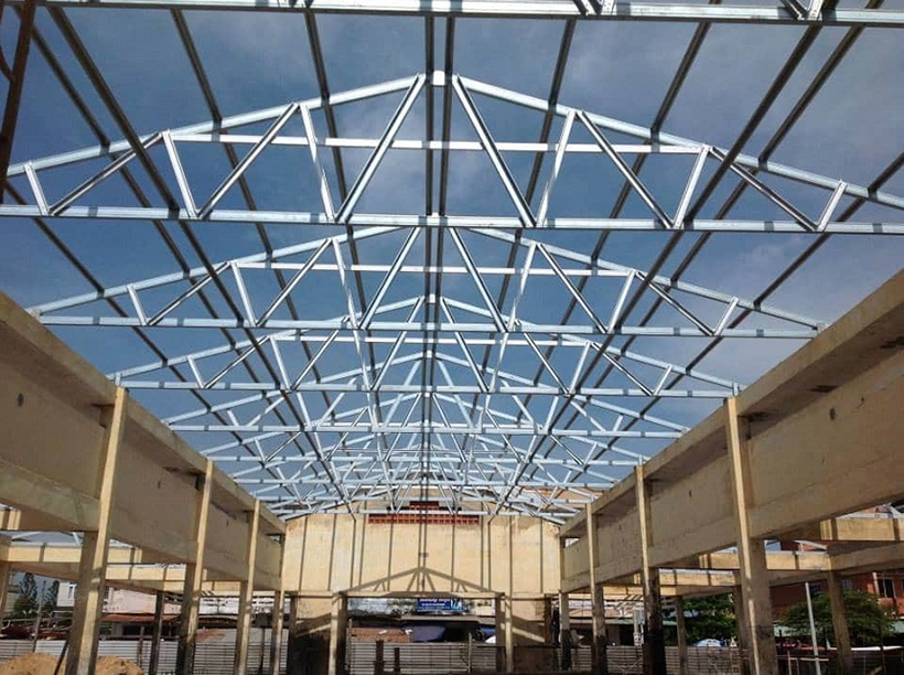 Thép hộp chữ nhật cho dự án nhà xưởng