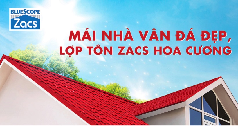 tôn sóng ngói Zacs Hoa cương chống rỉ sét vượt trội