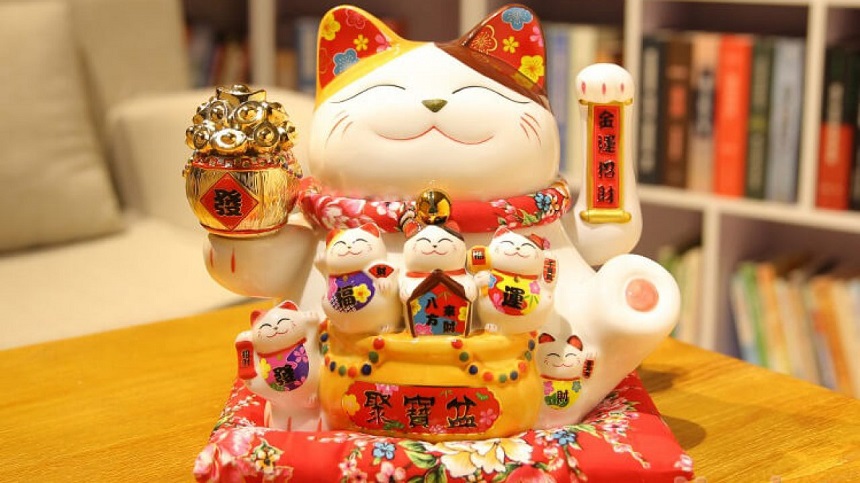 Mèo thần tài - Món quà ý nghĩa mừng lễ tân gia