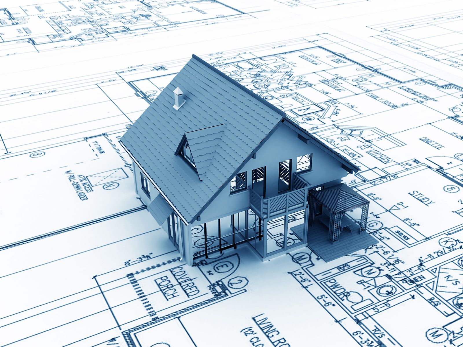 Bản vẽ thiết kế ngôi nhà chi tiết