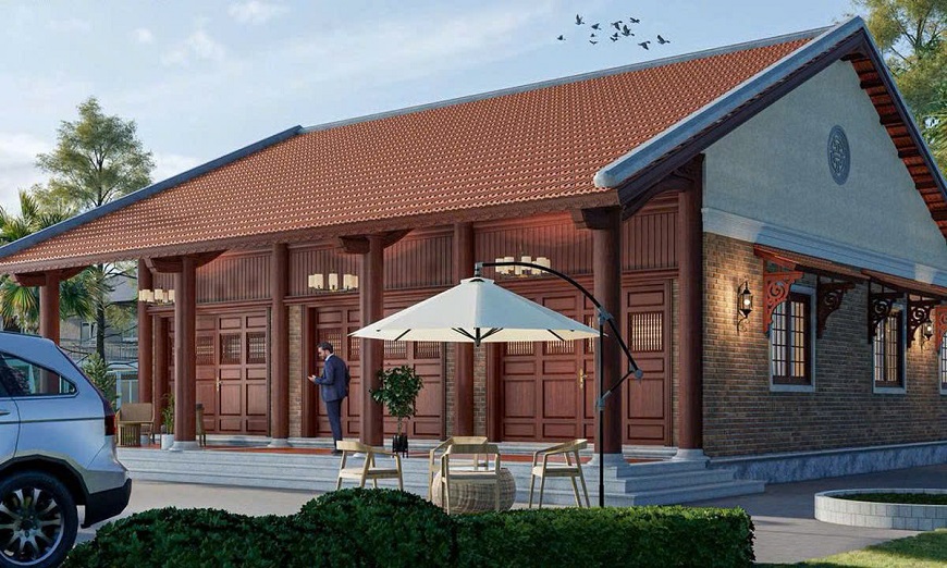 Kiểu mẫu nhà mái chữ A truyền thống
