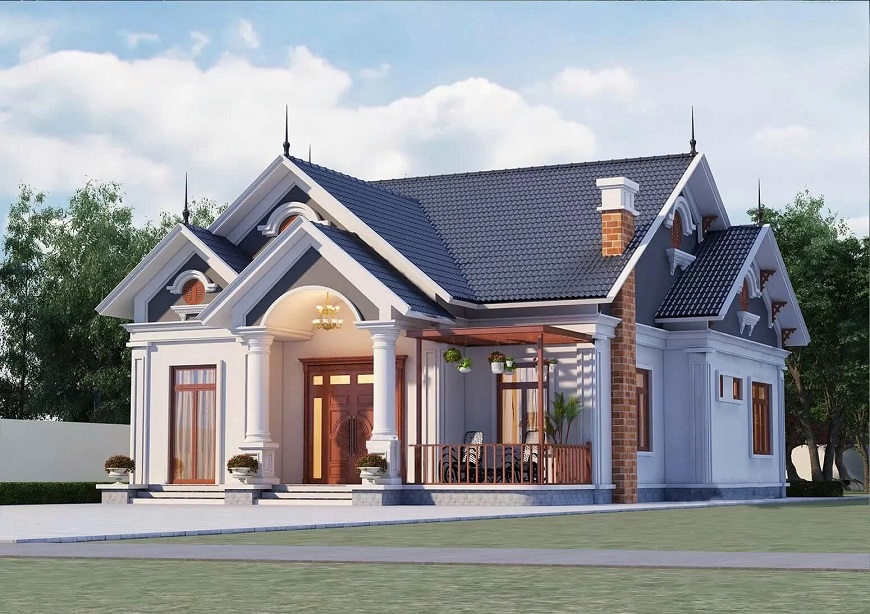 Kiểu nhà mái chữ A hiện đại