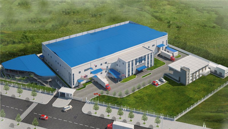 Mẫu nhà xưởng khung thép mái tôn cao tầng