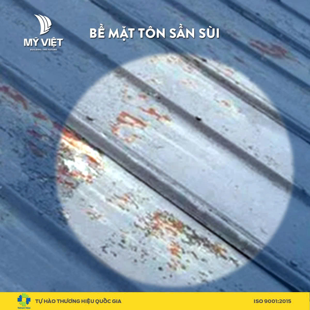 Bề mặt tôn kém chất lượng, mất tính thẩm mỹ 