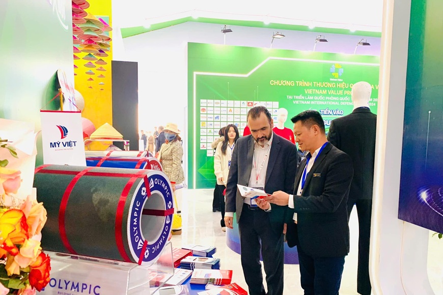 Các sản phẩm của Mỹ Việt được trưng bày tại Triển Lãm quốc phòng quốc tế 2024
