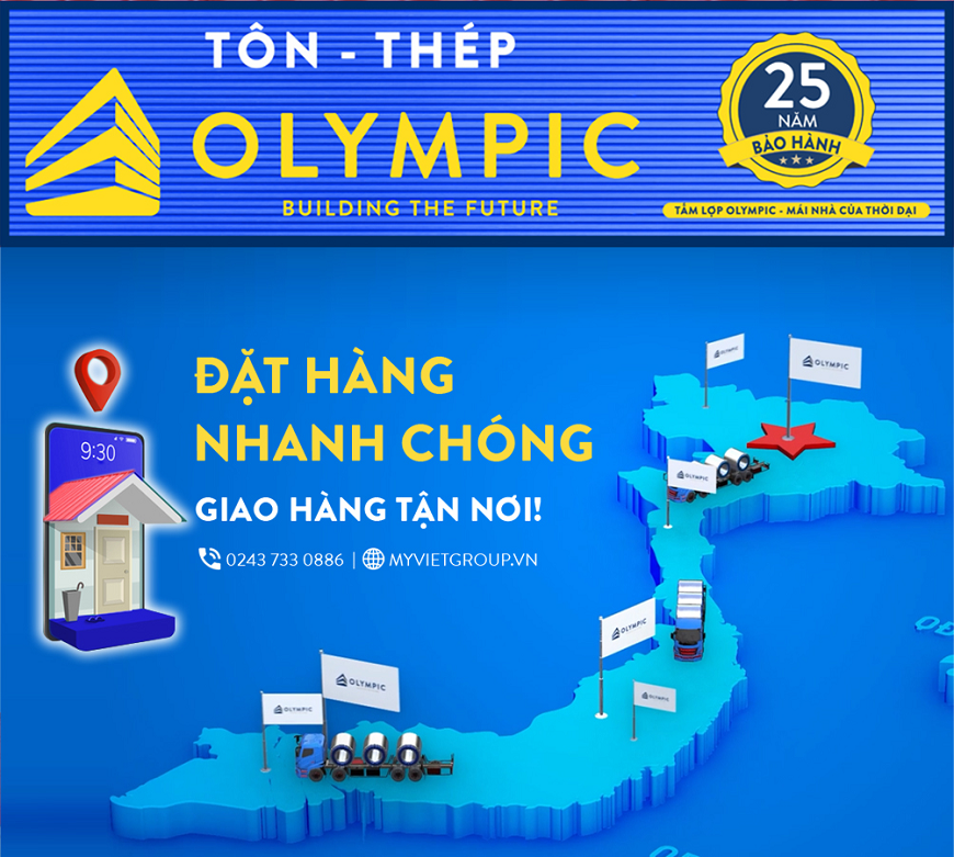 Không lo hàng nhái, nhấc máy đặt hàng tôn Olympic chống cháy ngay