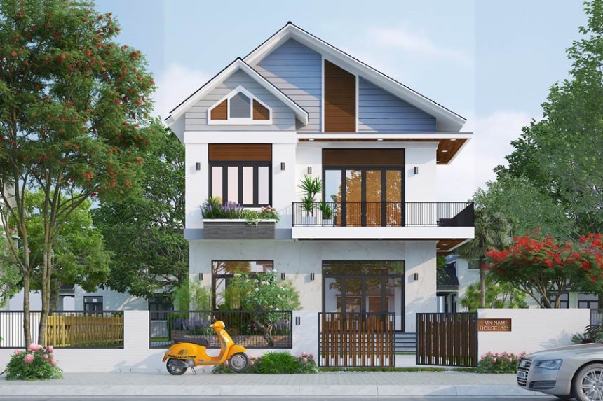 Thiết kế nhà mái thái sử dụng tôn chống nóng