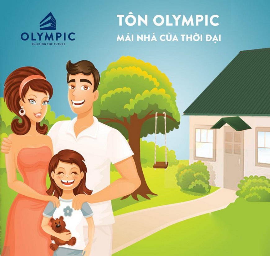 Tôn Olympic là lựa chọn lý tưởng để xây dựng những ngôi nhà đẹp và bền vững