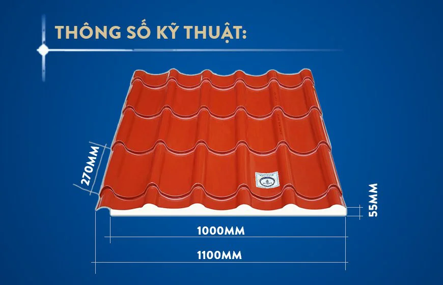 Tôn sóng ngói mang vẻ đẹp hiện đại và sang trọng