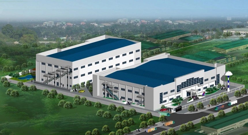 Mẫu nhà xưởng nhiều tầng