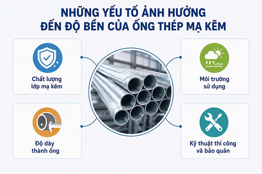 Kết hợp giữa việc lựa chọn sản phẩm chất lượng và sử dụng đúng cách sẽ là giải pháp hiệu quả để duy trì độ bền và giá trị sử dụng lâu dài của ống thép mạ kẽm