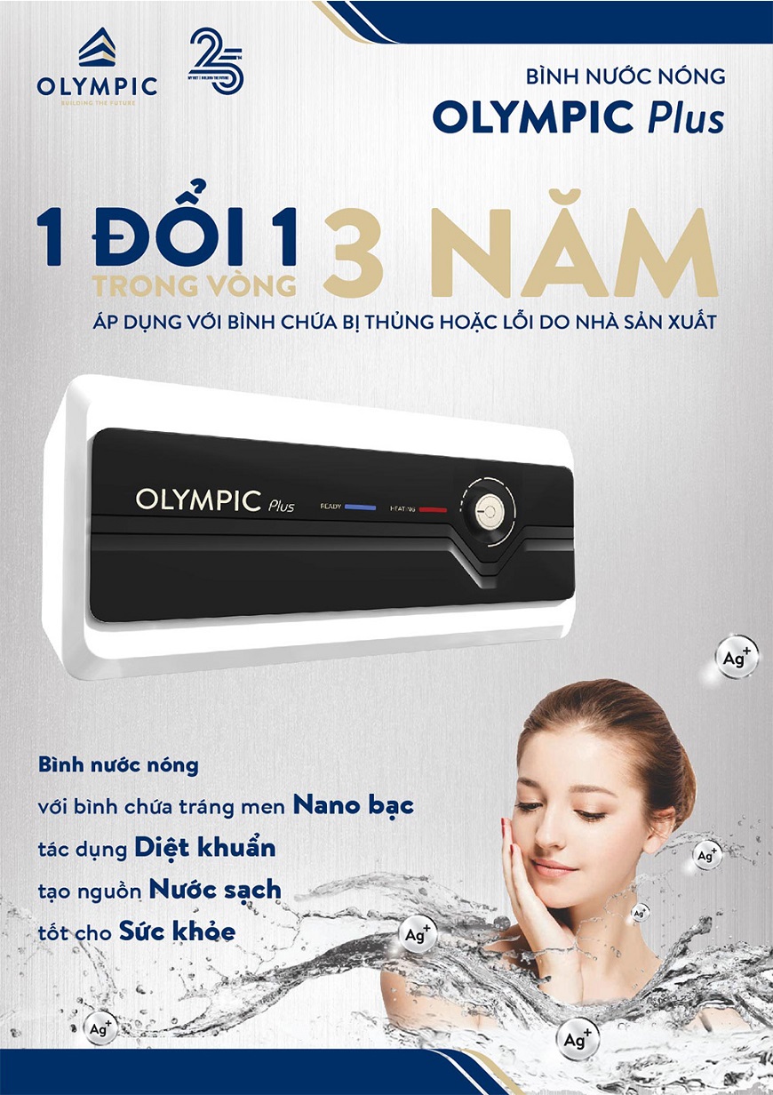 Chế độ bảo hành siêu ưu đãi của bình nóng lạnh Olympic Plus