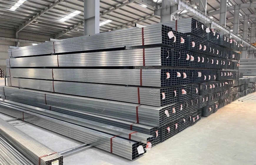 Thép hộp mạ kẽm chất lượng dễ dàng kiểm tra bằng mắt thường và cảm quan  