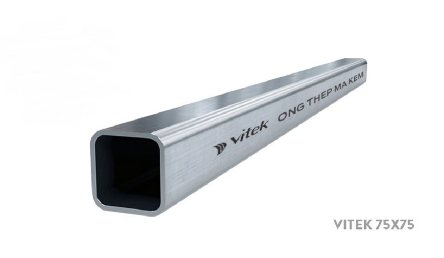Thép hộp vuông mạ kẽm 75mmx75mm 