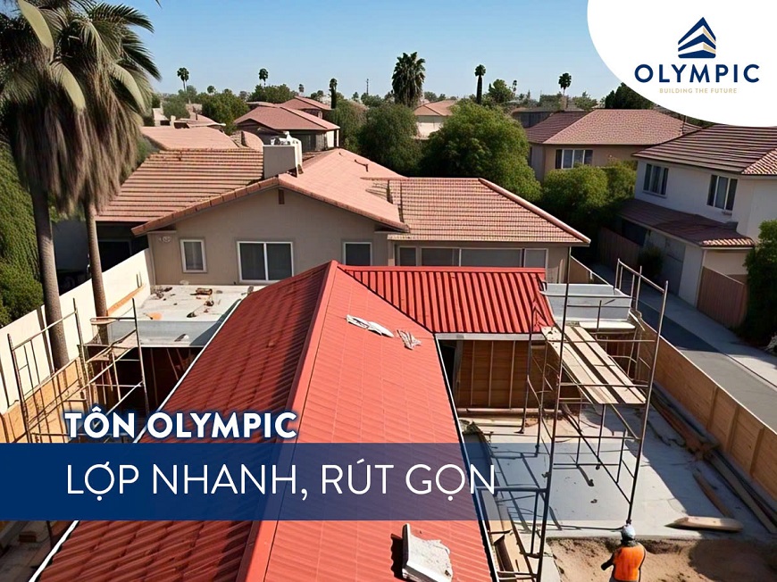 Tôn Olympic - tinh tế từng đường nét cho mẫu nhà Miền Tây thêm đẹp