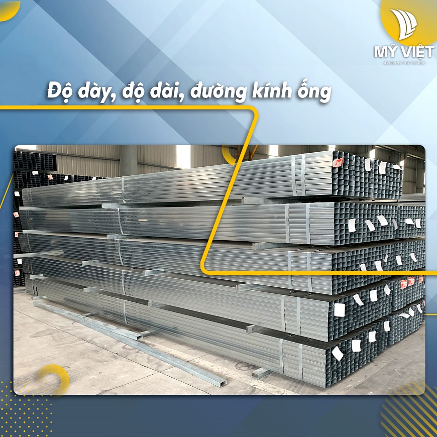 Ống thép có độ dày, độ dài và đường kính chính xác với những thông số được nhà sản xuất công bố