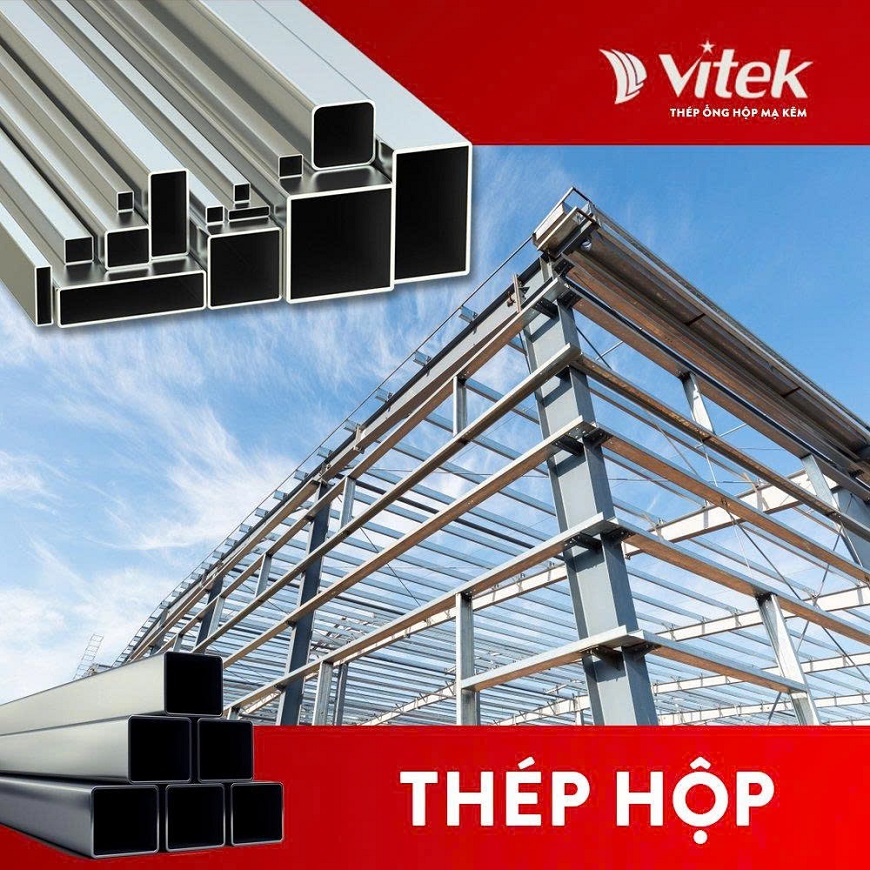 Thép hộp mạ kẽm đạt chuẩn chất lượng với bề mặt sáng bóng, đồng đều, được ứng dụng rộng rãi trong xây dựng