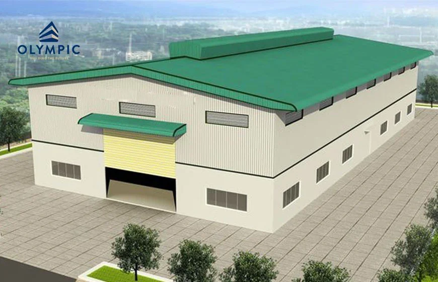 Tôn lợp mái xanh rêu cách âm, cách nhiệt tốt cho công trình nhà xưởng