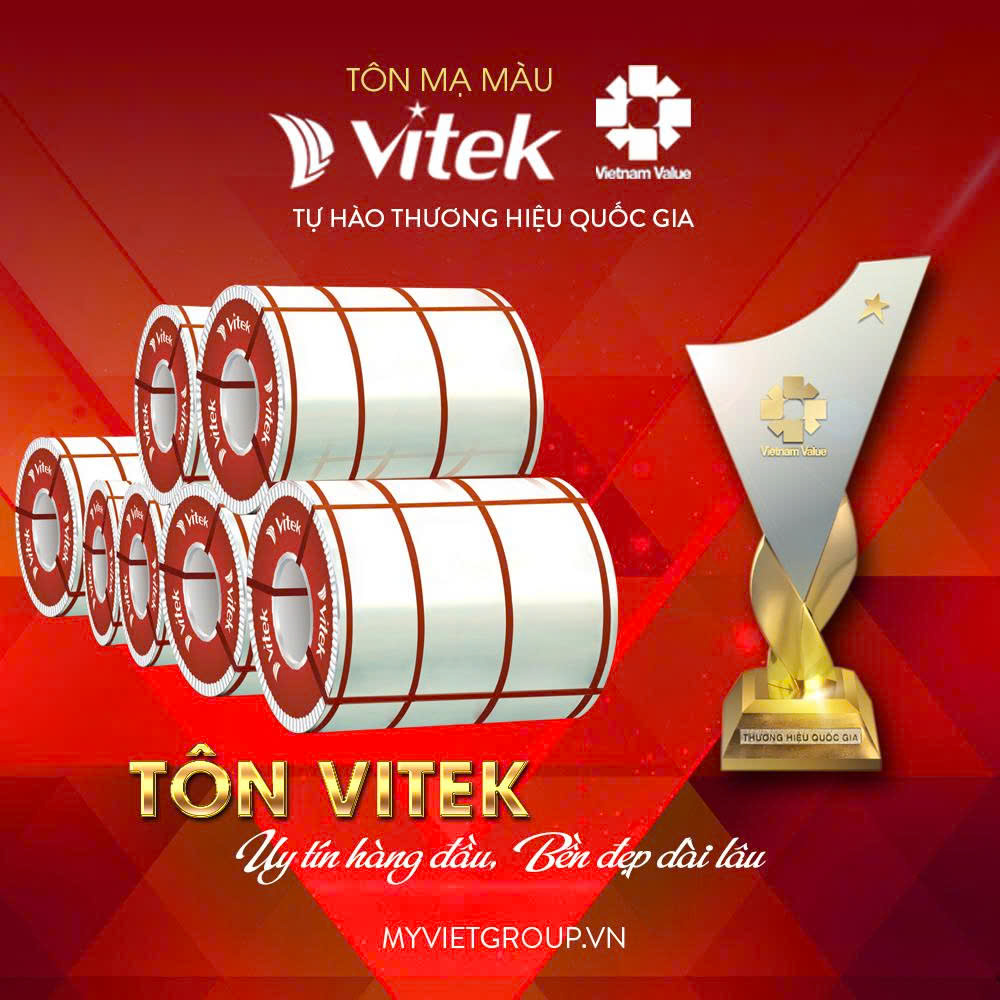 Mỹ Việt Group - Nhà sản xuất tôn cách nhiệt 6 sóng vuông Vitek chất lượng cao