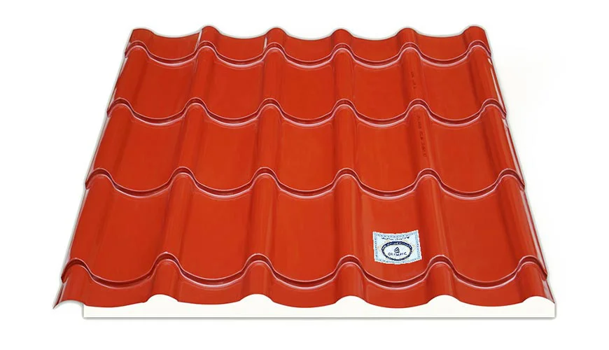 Tôn cách nhiệt giả ngói Olympic đỏ đậm - giải pháp hoàn hảo cho mái nhà