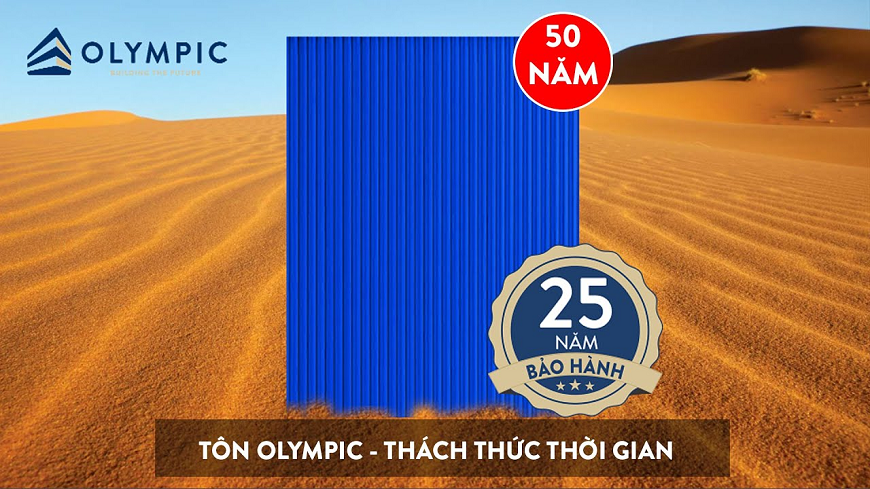 Tôn Olympic có tuổi thọ lên đến 50 năm