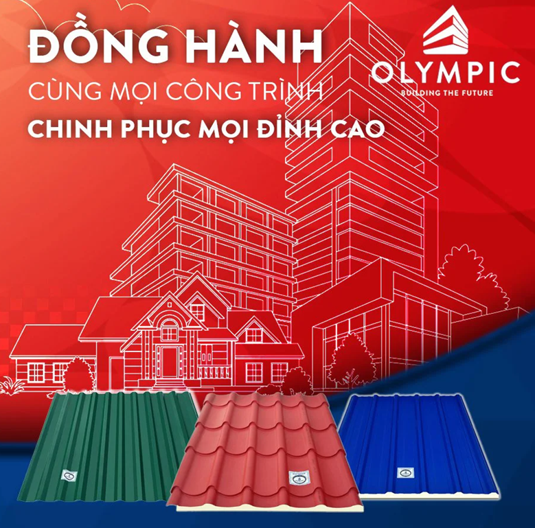 Tôn Olympic - Kiệt tác bền vững, nâng tầm giá trị công trình