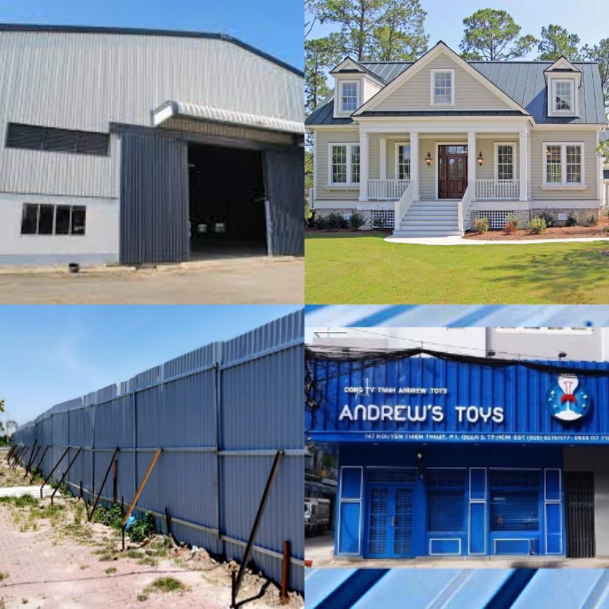 Ứng dụng của tôn Olympic 1 lớp không chỉ là sản phẩm lợp mái nhà mà còn nhiều hơn thế