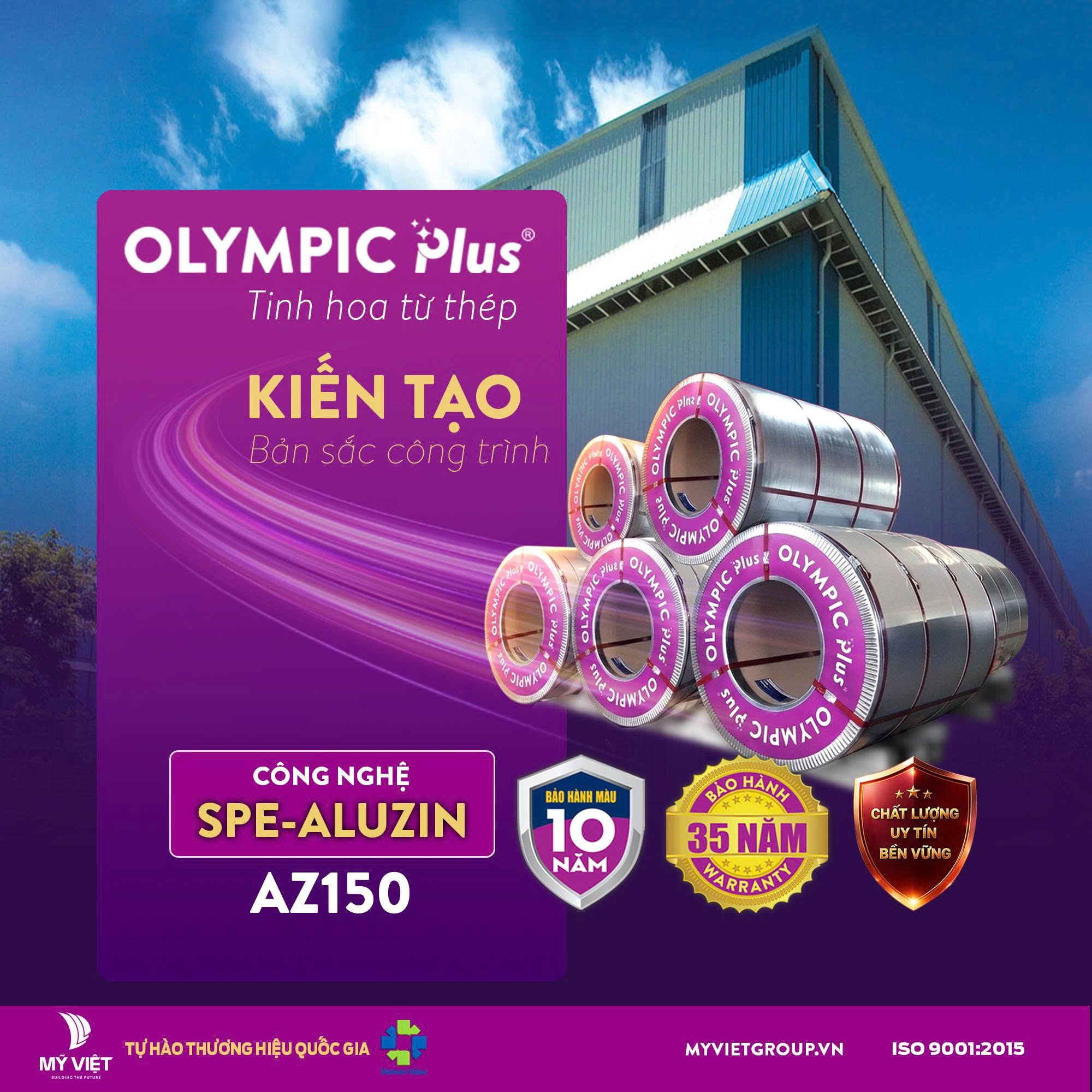 Tôn cuộn mạ lạnh Olympic Plus chính hãng hiện được áp dụng chính sách bảo hành tốt nhất trên thị trường