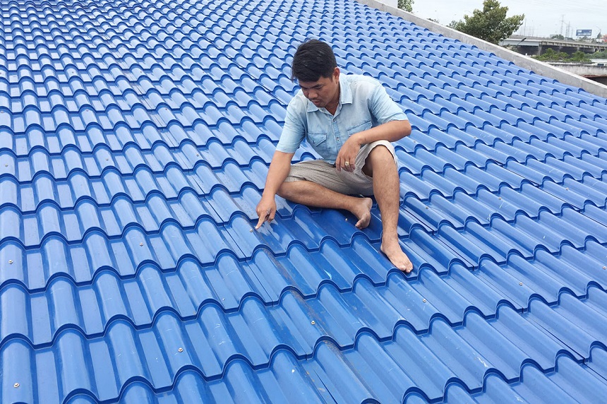 Cần kiểm tra lại mái tôn sau khi lợp để đảm bảo mái được bền chắc
