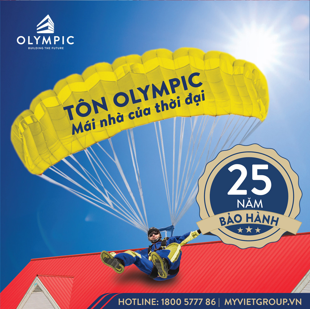 Thương hiệu tôn lợp mái Olympic đã gặt hái sự tin tưởng và ưa chuộng từ khách hàng trên khắp cả nước