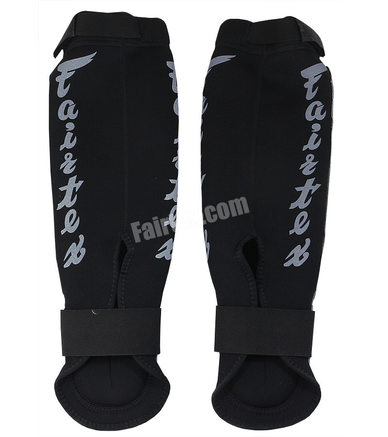 NEOPRENE MUAY THAI SHIN GUARDS / BLACK