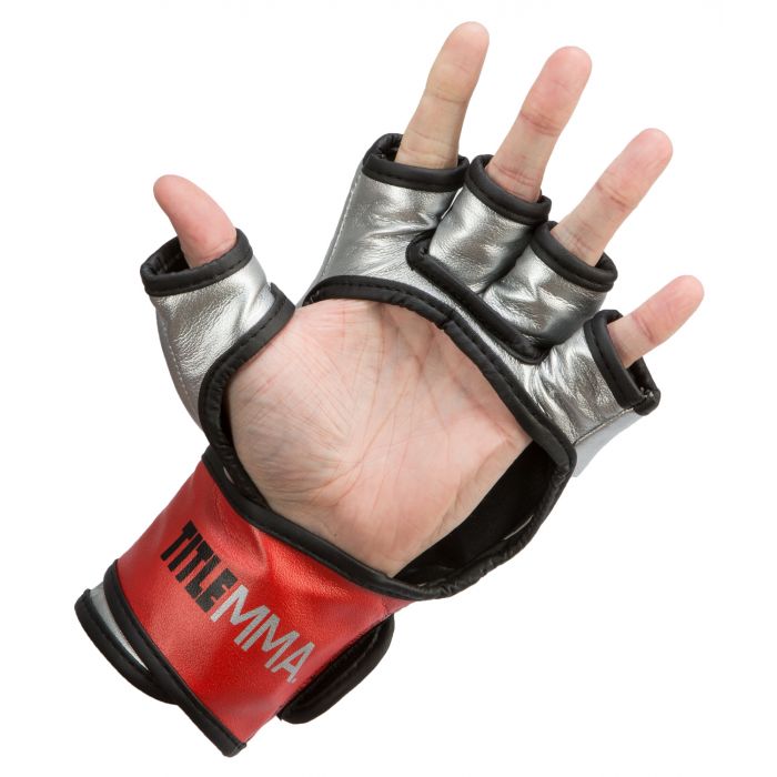 GĂNG TITLE MMA MENACE METALLIC TRAINING GLOVES- XANH