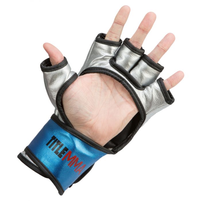 GĂNG TITLE MMA MENACE METALLIC TRAINING GLOVES- XANH