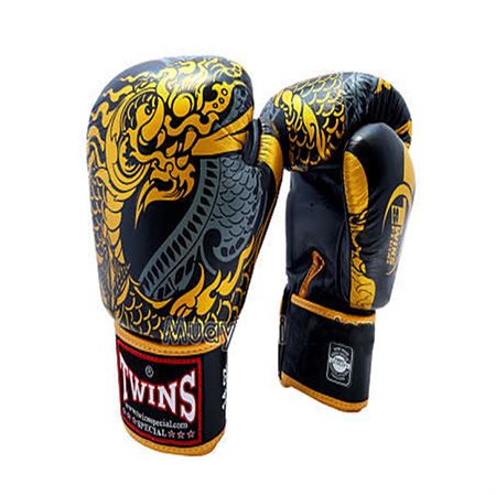 GĂNG BOXING MUAYTHAI TWINS FBGV52 NAGA BLACK