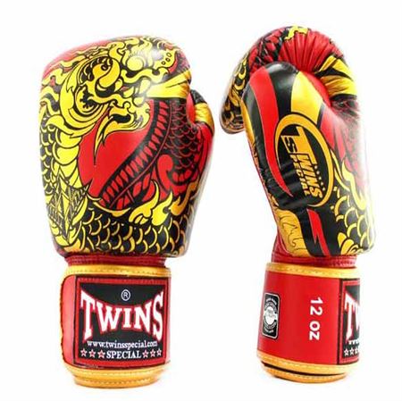 GĂNG BOXING MUAYTHAI TWINS FBGV52 NAGA RED